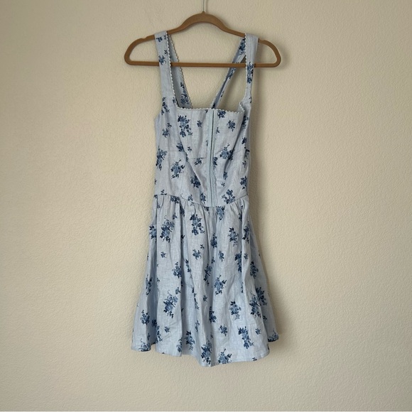 NWT Reformation Sheri Linen Dress in Crystalline - Picture 2 of 5